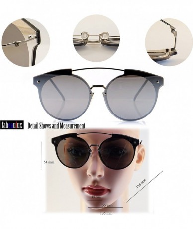 Aviator Unisex Futuristic Ultra Slim Frame Mirrored Flat Lens Sunglasses A033 - Silver/ Blue Revo - CI186HK9O97 $19.10