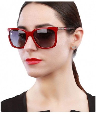 Oversized Oversized Sunglasses for Women Polarized - Designer Stylish Vintage Square Womens Sunglasses. - C818QOKT7S8 $52.69