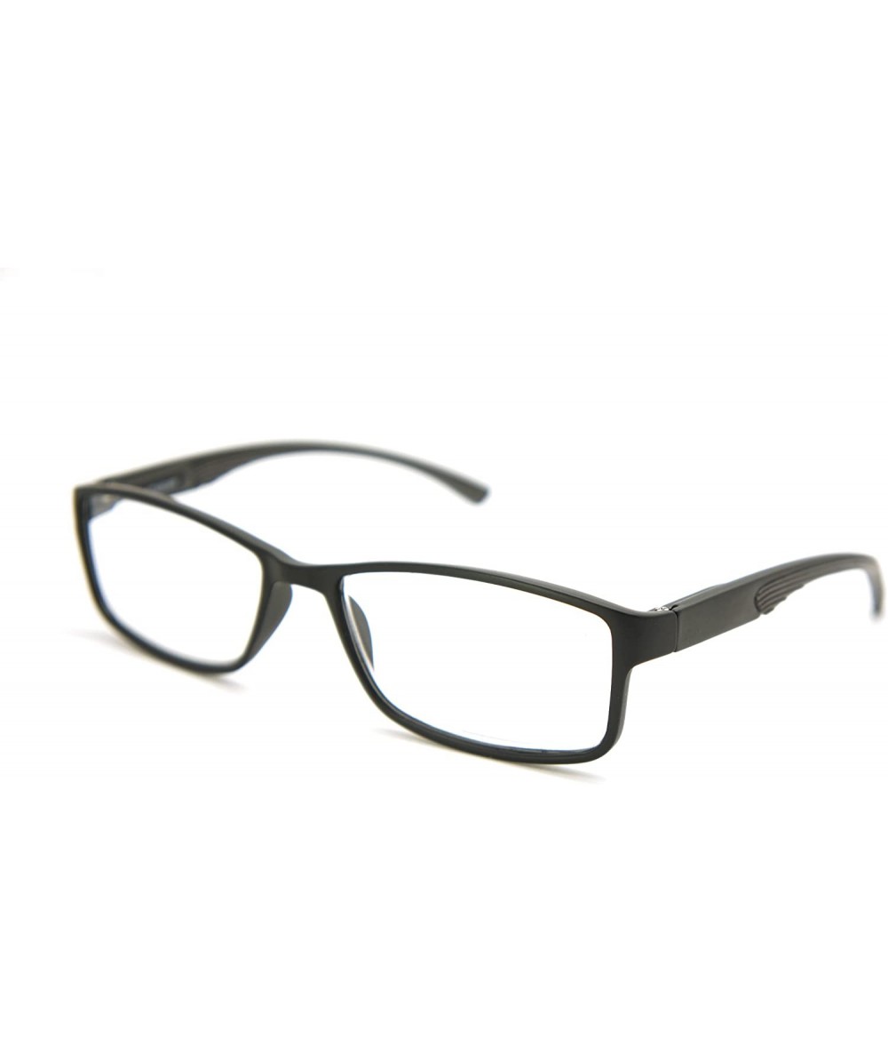 Rectangular 6904 SECOND GENERATION Semi-Rimless Flexie Reading Glasses NEW - Z1 Full Rim / Grey - C418ES566SW $35.26