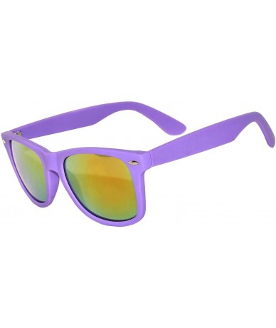 Oval 20 Pieces Per Case Wholesale Lot Sunglasses Colored Frame Full Mirror Lens - 20_pairs_matte_purple - C018CMNWYQG $63.36