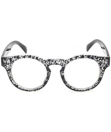 Goggle Clear Lens Eyeglasses Reading Glasses Decor Fashion Geek/Nerd eyewear - Black Floral - CO18CKYZI8A $33.83