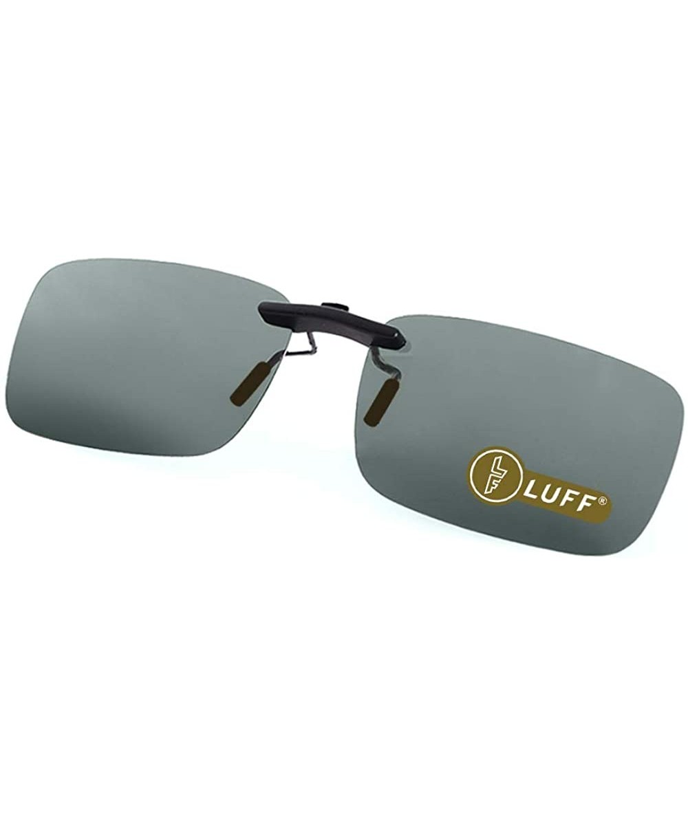 Sport Polarized Clip on Sunglasses for Prescription/Myopia Eyeglasses Outdoor/Driving - Green - CB1803UCK9O $23.60