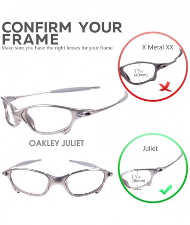 Sport Replacement Lenses Juliet Sunglasses - 14 Options Available - Black - Polarized - CI1170RD6OF $30.07