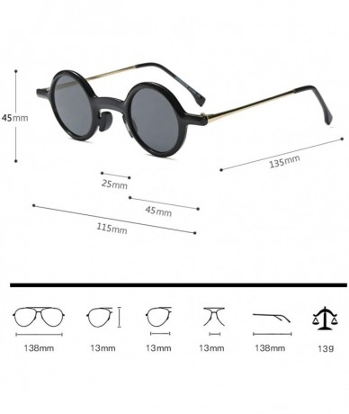 Semi-rimless Small Sunglalsses Round for Men Women Hippie John Lennon Keyhole Circular Frame - Tortoise Brown - CV18T7RA6NZ $...