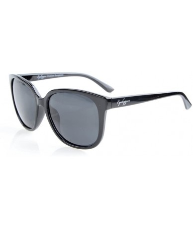 Wrap Oversize Polarized Sunglasses Women - S017 Black - C112GPBH129 $20.69