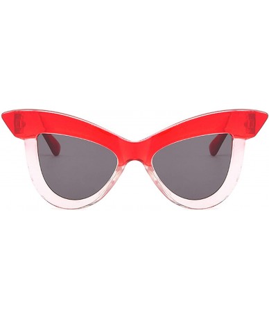 Cat Eye Polarized Sunglasses Protection Glasses Driving - Red Gray - CK18TOI052E $27.99