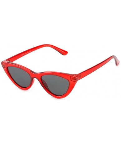 Sport Cateye Women Sunglasses Polarized UV Protection Driving Sun Glasses for Fishing Riding Outdoors - Red Frame - C118HXD76...