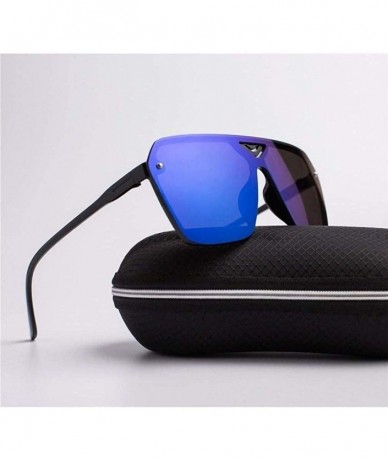 Oval Goggle Plastic Male Driving Sports Men Dazzling Sunglasses Trendy Retro Sun Glasses - Silver - CS199XG8IQN $19.36