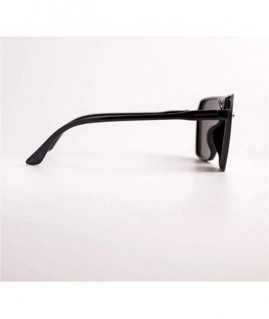 Oval Goggle Plastic Male Driving Sports Men Dazzling Sunglasses Trendy Retro Sun Glasses - Silver - CS199XG8IQN $19.36