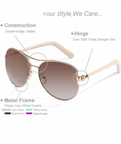 Rimless Luxury Vintage Sunglasses Women Glasses Ultralight Driving Pilot Polarized Men Gold Frame UV400 Eyewear - Purple - CI...