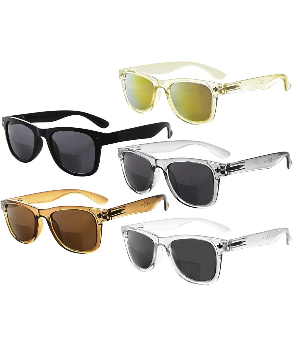 Wayfarer Classic Bifocal Sunglasses for Women 5 Pack - 5 Pcs Mix - CY18DW76HM7 $51.13