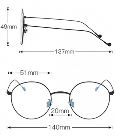 Round Man woman Retro Harajuku Nearsighted Glasses Myopia Flat Mirror Glasses - Black - CQ1978KDN8R $39.63