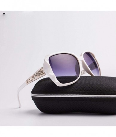 Aviator 2019 New Large Frame Designer Sunglasses Women's Fashion Mirror C5 - C1 - CN18YZUEOCD $17.14