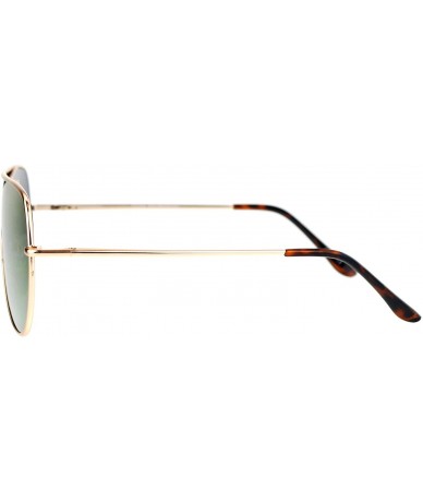 Round Unisex Fashion Sunglasses Flat Top Square Round Aviators Mirror Lens - Gold (Purple Mirror) - CJ186NUAQ8Z $24.12