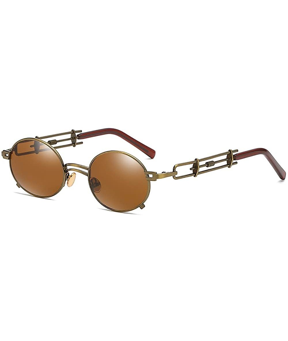 Round Retro Steampunk sunglasses metal Round sunglasses for men women portection eyes Vintage sunglasses - 5 - C318ATS85YD $2...