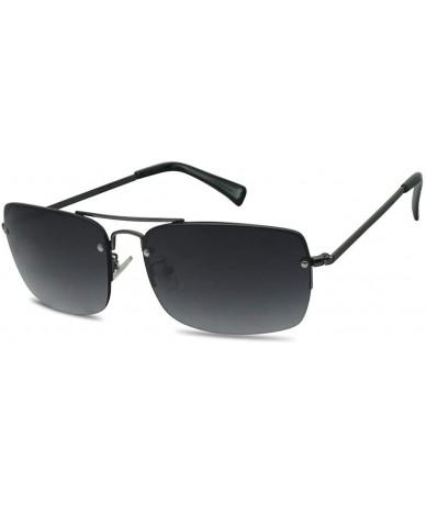 Square Classic Gradient Readers Strength Sunglasses - Gunmetal Frame - Black Gradient - C718U35NI8X $28.50