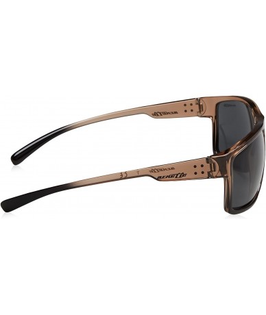 Rectangular Men's An4239 Brapp Rectangular Sunglasses - Brown/Grey - C518340D7WU $103.67