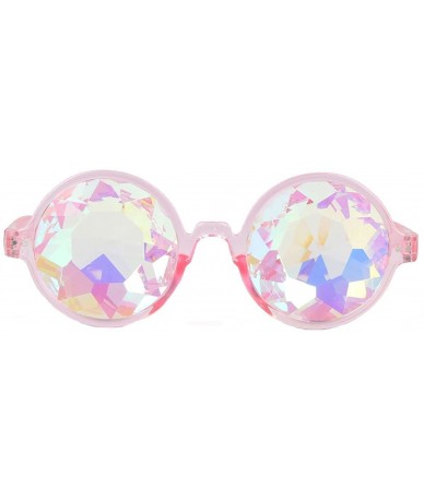 Sport Festivals Kaleidoscope Glasses for Raves - Goggles Rainbow Prism Diffraction Crystal Lenses - Pink+clear - C5186L84TOE ...