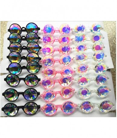 Sport Festivals Kaleidoscope Glasses for Raves - Goggles Rainbow Prism Diffraction Crystal Lenses - Pink+clear - C5186L84TOE ...