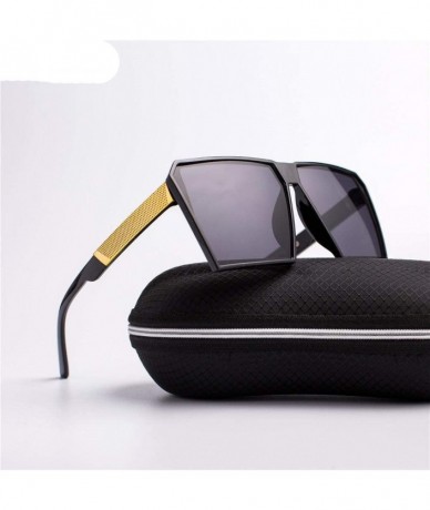 Square Square Oversized Sunglasses New Reflective Sunglasses Men Women Designer C6 - C6 - CX18YQO6DR6 $16.81