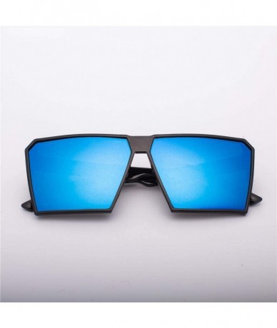 Square Square Oversized Sunglasses New Reflective Sunglasses Men Women Designer C6 - C6 - CX18YQO6DR6 $16.81