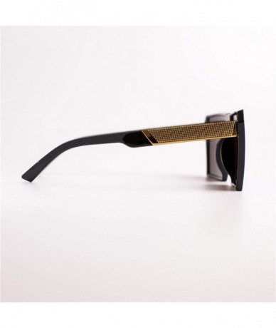 Square Square Oversized Sunglasses New Reflective Sunglasses Men Women Designer C6 - C6 - CX18YQO6DR6 $16.81