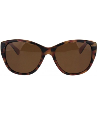 Butterfly Polarized Womens Classic Minimal Plastic Butterfly Light Sunglasses - Orange Tortoise Brown - CG18H8LDTZG $23.26