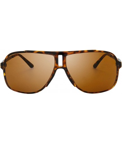 Goggle Men's New Safaris Aviator Sunglasses - Gift Box Package - 4 Shiny Tortoise - C618UWWQ4D6 $22.13