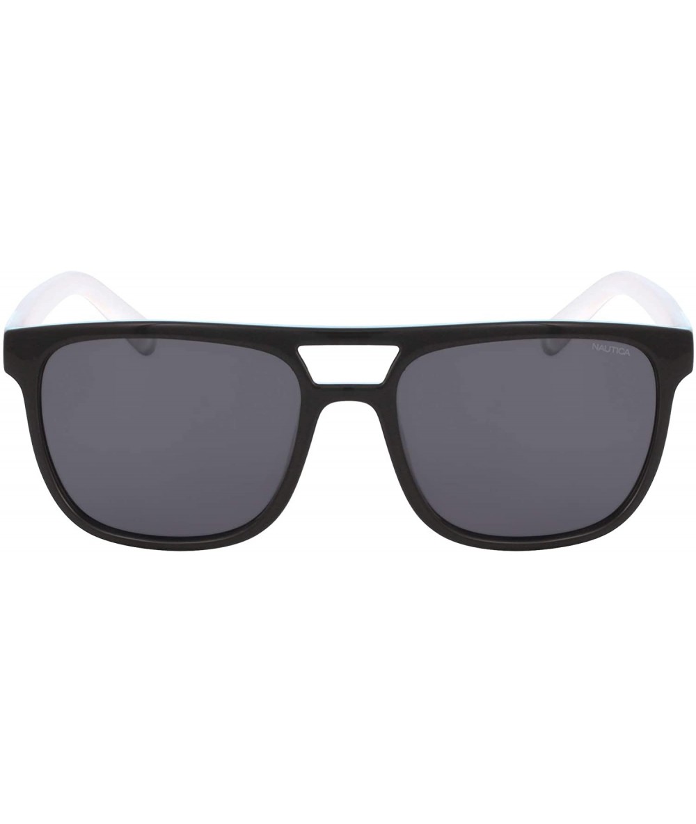 Rectangular mens N3633sp Rectangular Sunglasses - Black/Grey Polarized - C118KNMW6TI $82.76