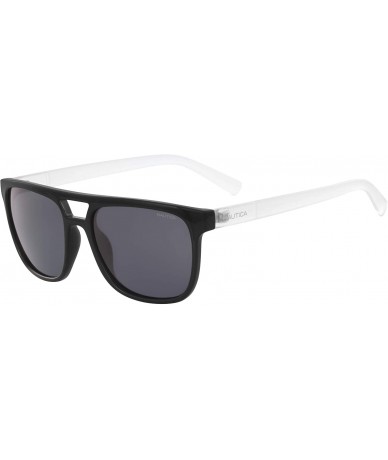 Rectangular mens N3633sp Rectangular Sunglasses - Black/Grey Polarized - C118KNMW6TI $82.76