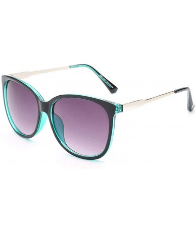 Round Women Oversized Fashion Sunglasses Female Vintage Round Big Frame Outdoor Sunglass UV400 - Green - C5197Y6DUHW $52.90