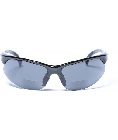 Wrap Polarized Bifocal Sunglasses Sport Women - Black - CZ18CUTXX2H $74.49