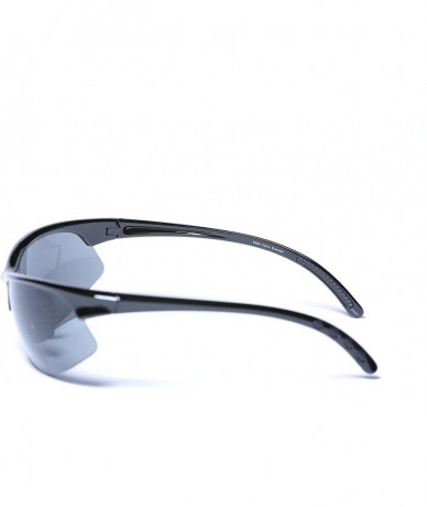 Wrap Polarized Bifocal Sunglasses Sport Women - Black - CZ18CUTXX2H $74.49