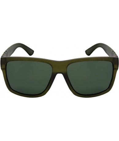 Rectangular Men Retro 80s Square Sunglasses w/Polarized Driving Lens 1419-P - CD18O7QMAT6 $19.15