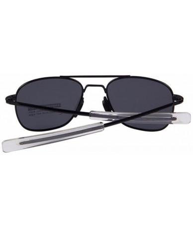 Semi-rimless Men Fashion Polarized Driving Sunglasses Alloy Frame - Black - CN17YA49SX7 $19.40