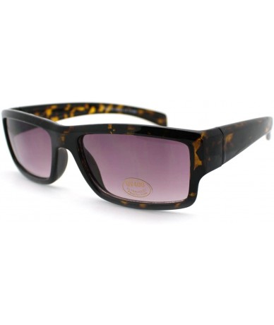 Rectangular Mens Narrow Lens Rectangular Classic Sunglasses - Tortoise - C611D2XK30V $18.10