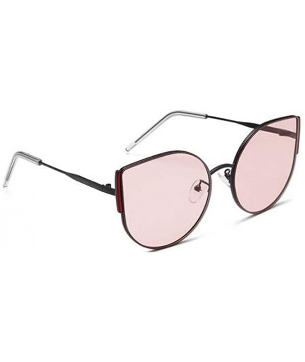 Aviator Fashion 2019 new sunglasses - ladies coated sunglasses retro sunglasses - B - CG18S89WSTL $75.39