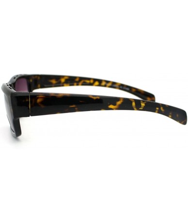 Rectangular Mens Narrow Lens Rectangular Classic Sunglasses - Tortoise - C611D2XK30V $18.10