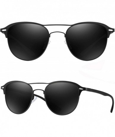 Sport Polarized Sunglasses for Women Men -HD Anti-Glare Lenses UV 400 Protection - A-black - C8194HD9I90 $33.07