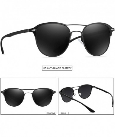 Sport Polarized Sunglasses for Women Men -HD Anti-Glare Lenses UV 400 Protection - A-black - C8194HD9I90 $33.07