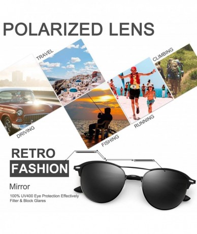 Sport Polarized Sunglasses for Women Men -HD Anti-Glare Lenses UV 400 Protection - A-black - C8194HD9I90 $33.07