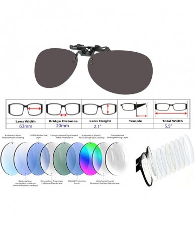 Rimless Clip On- Flip Up- Adjustable Spring Clip on- Driving Lens - CR18WATYTSC $24.11