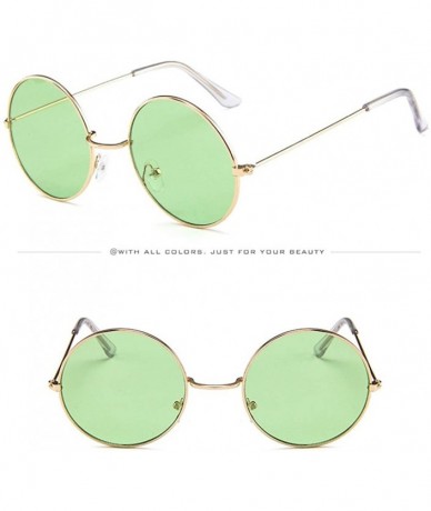 Round Unisex Vintage Retro Glasses Circle Frame Fashion Sunglasses Eyewear - E - CN18OZL66C9 $16.21