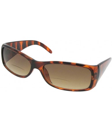 Rectangular Womens Casual Fashion Bifocal Sunglasses B3 - Tortoise Frame Brown Lens - CK1865YU90C $28.01