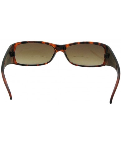 Rectangular Womens Casual Fashion Bifocal Sunglasses B3 - Tortoise Frame Brown Lens - CK1865YU90C $28.01