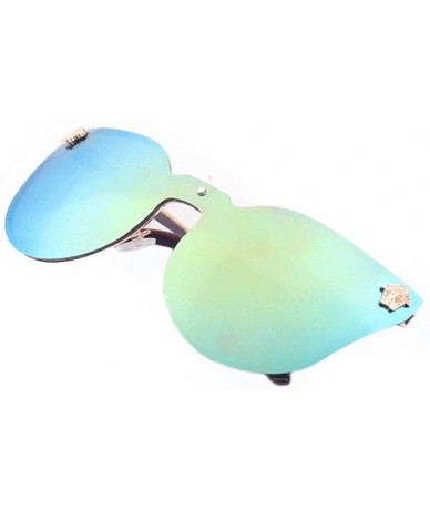 Rimless Rimless Lens Photochromatic Designed In Cateye Shaped All In One Frame - Gold/Green - CO1228LAQDP $27.67