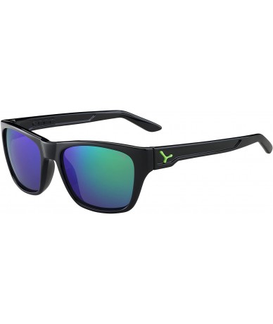 Sport CBHACK3 Shiny Black Shiny Black Hacker Rectangle Sunglasses Lens Category - CJ1207OIJLH $83.05