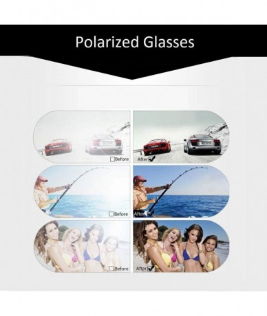 Rectangular Clip On Polarized Sunglasses [Blocking UV] Classic Sun Glasses for Men/Women - 1299d04-2pack - CN12N4YLEFP $22.67