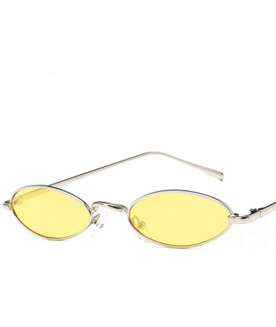 Oval Droplets Oval Sunglasses Women Retro Small Women Sun Glasses Ladies Eyewear 7 - 2 - C718XE9HSHK $19.33