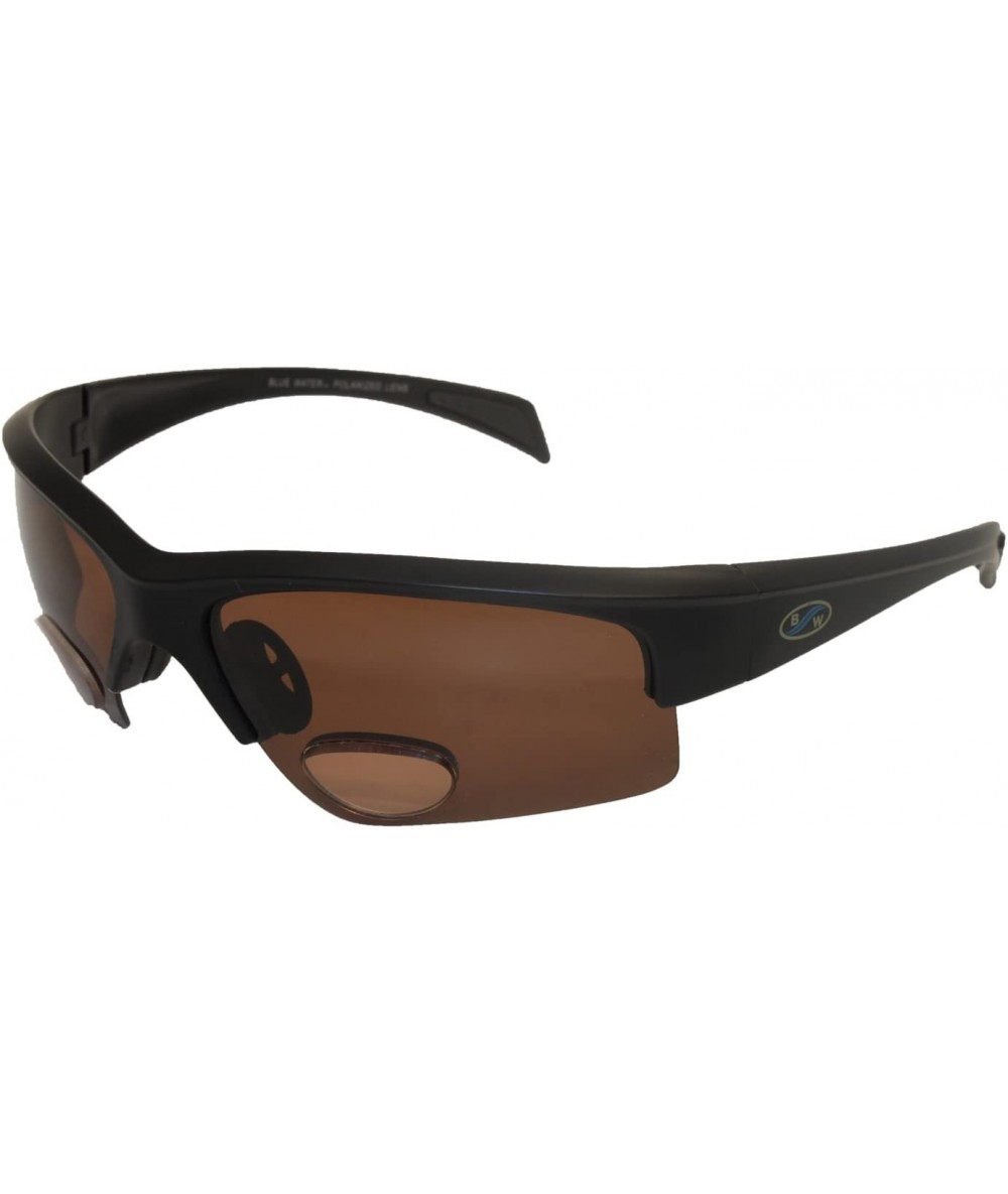 Sport Polarized Bifocal Sunglasses with Matte Black Frames and Brown Lenses - C1119SYCIL5 $27.42